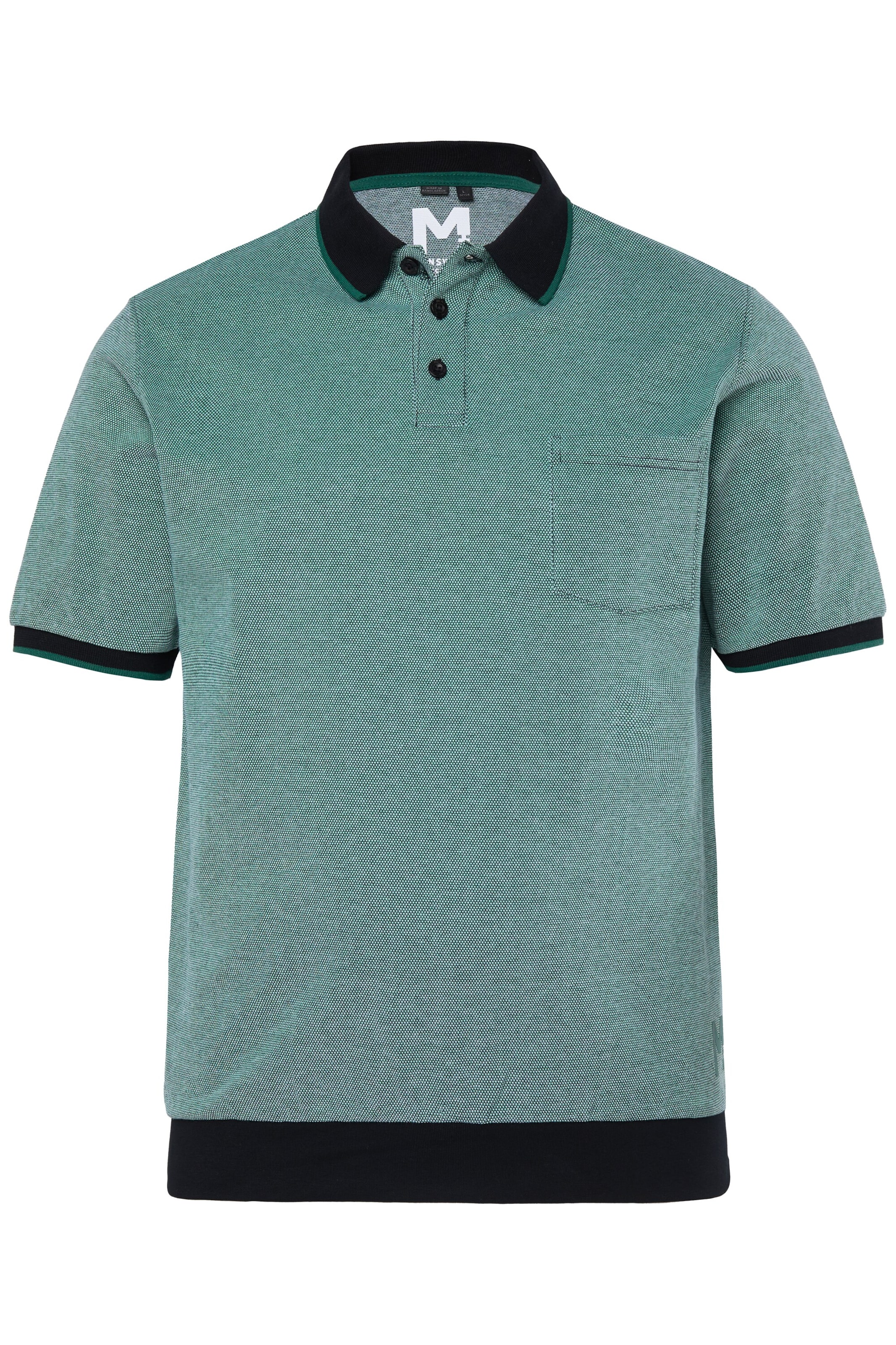 Men Plus Shirt in Grün: Vorderseite
