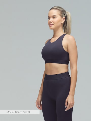 DRILLS Apparel High neck Sports bra in Black