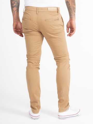 Indumentum Slim fit Chino Pants in Brown