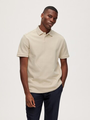 SELECTED HOMME Shirt 'Walter' in Beige: front