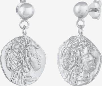 ELLI Ohrringe Geo, Kreis, Vintage in Silber: predná strana