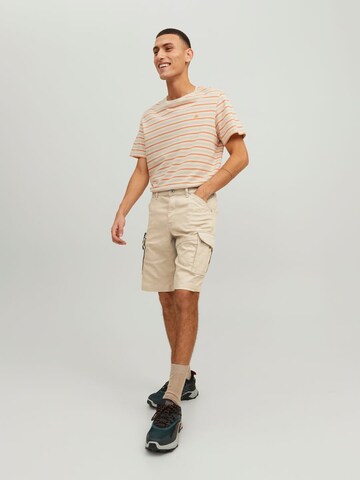 JACK & JONES Regular Cargohose in Beige