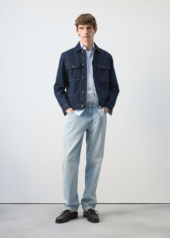 MANGO MAN Between-Season Jacket 'Ryan' in Blue