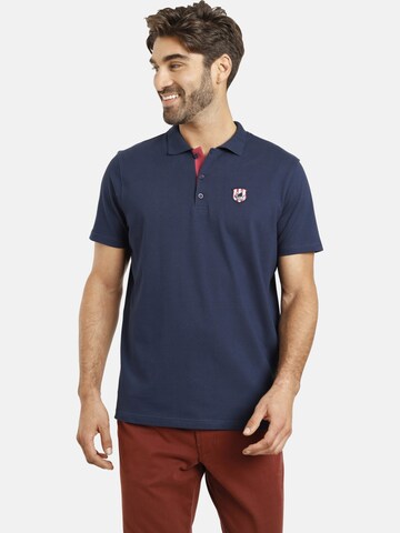 Jan Vanderstorm Poloshirt ' Nisse ' in Blau: predná strana