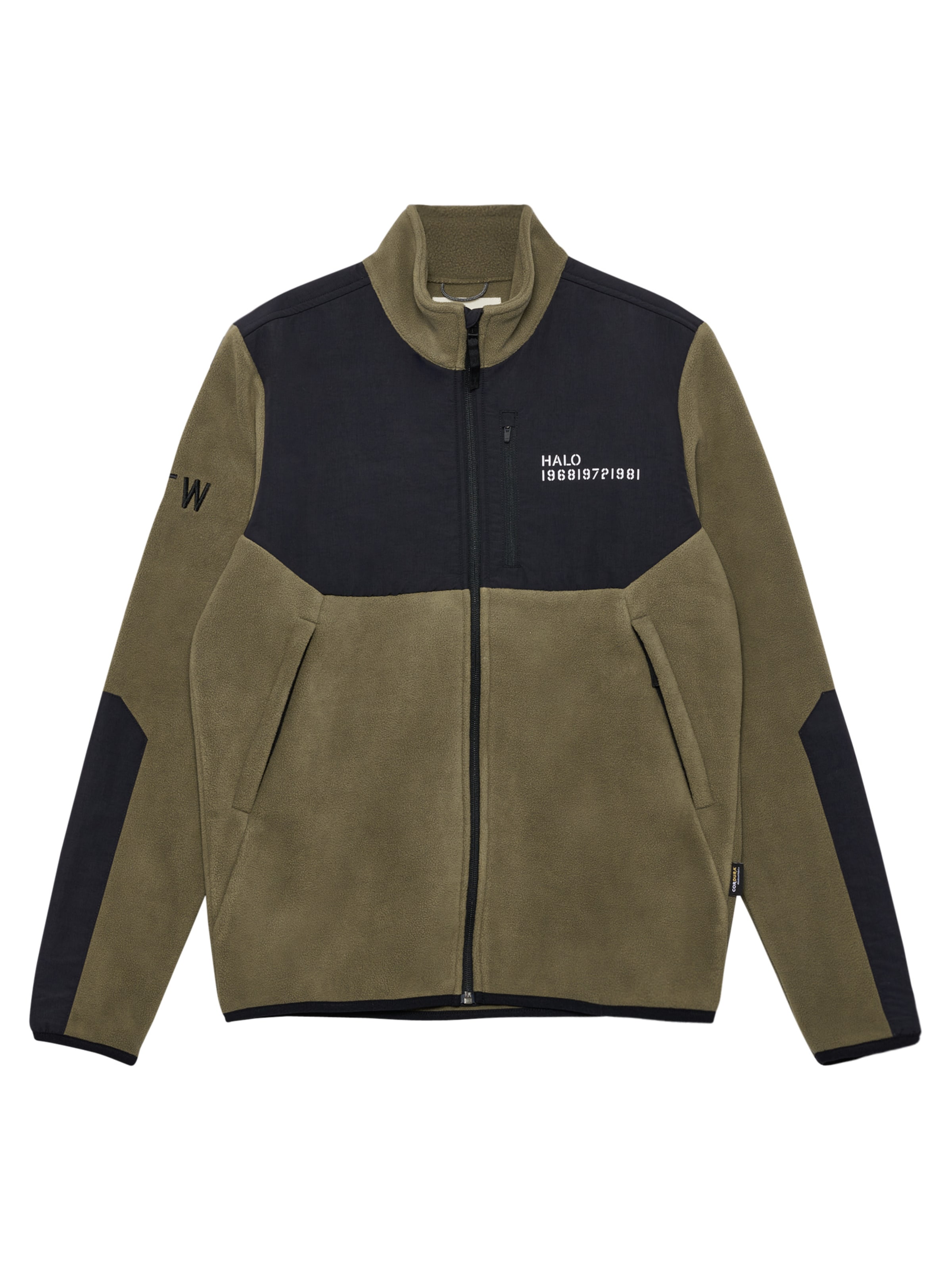 HALO Fleecejacke in Grün: Vorderseite