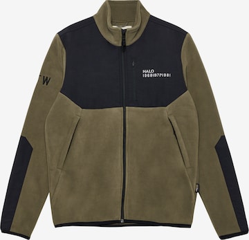 Veste en polaire HALO en vert : devant