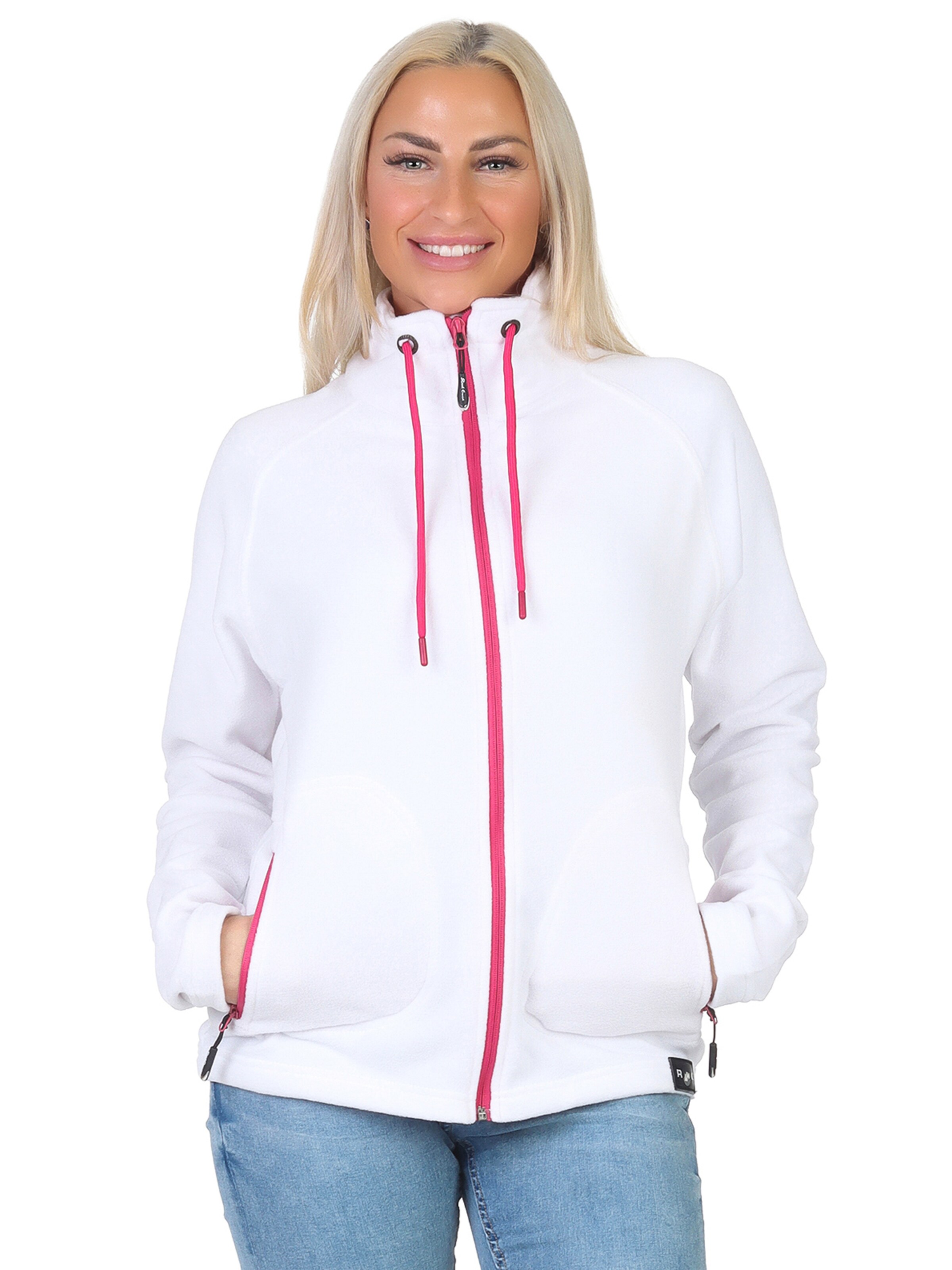 Rock Creek Fleecejacke in Weiß: Vorderseite