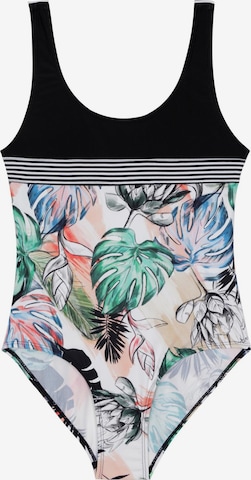 La V Swimsuit 'Badpak' in Blue: front