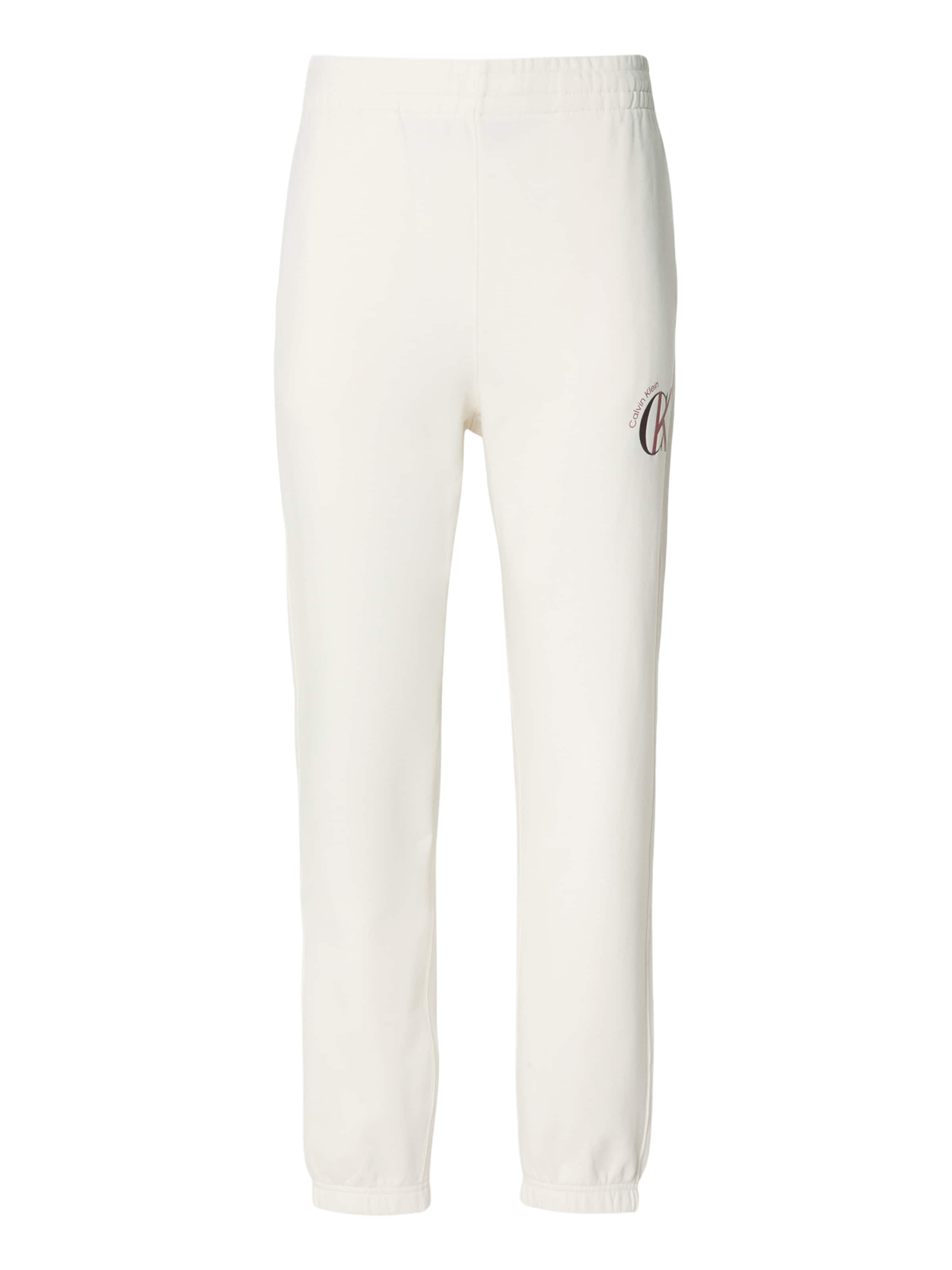 Calvin Klein Jeans Конический (Tapered) Штаны в Белый: спереди