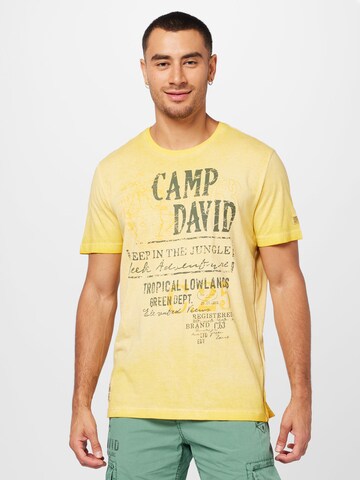 geltona CAMP DAVID Marškinėliai: priekis