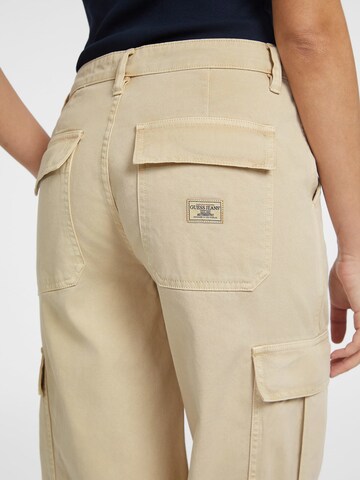 GUESS Wide leg Cargo Pants in Beige