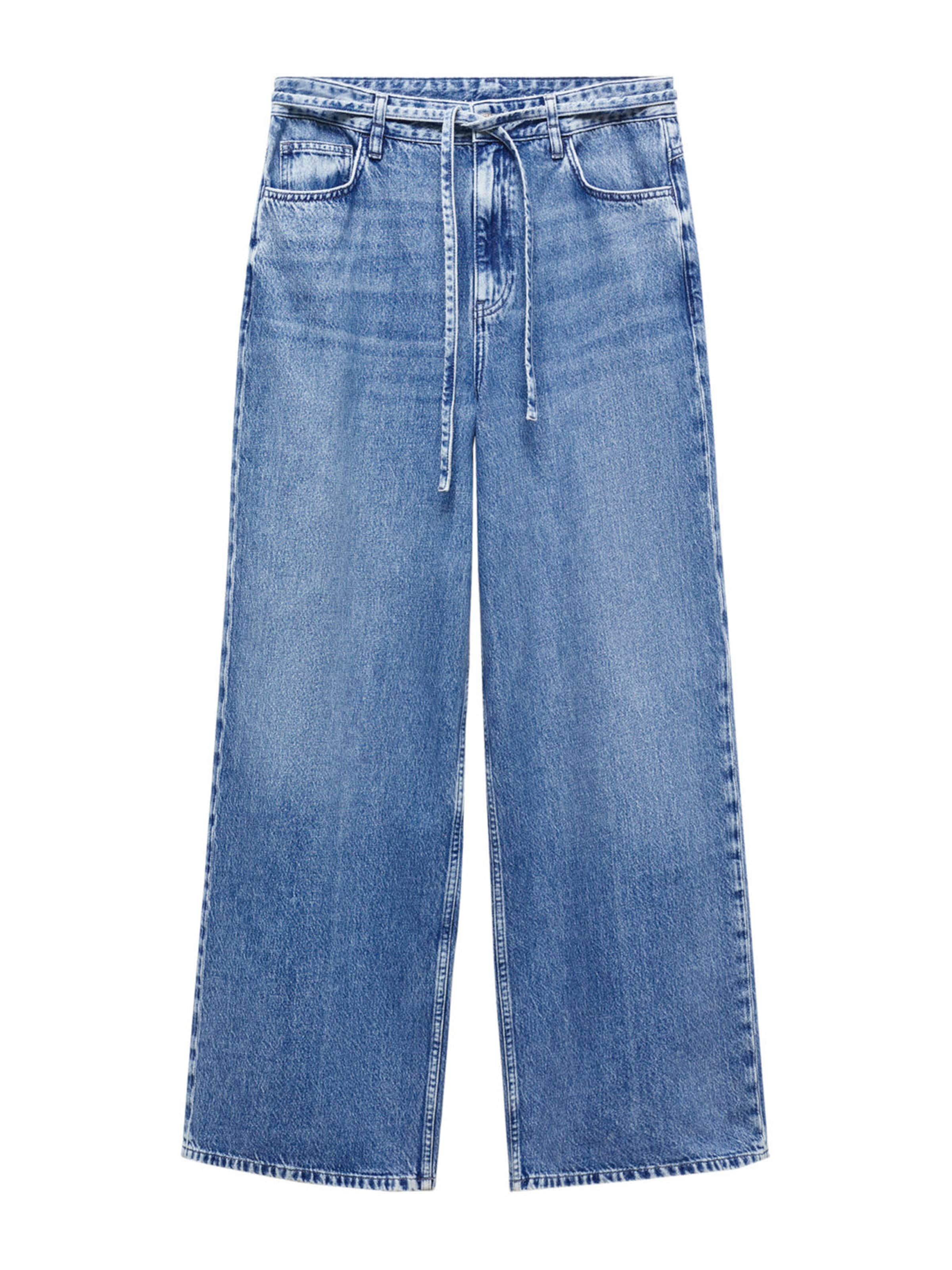 MANGO Loose fit Jeans 'Lucia' in Blue: front