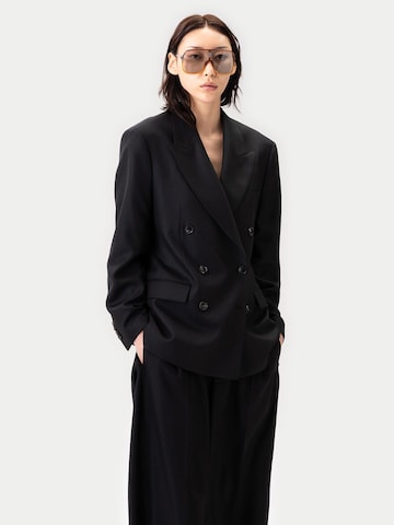 GOBI Cashmere Blazer 'Double-Breasted Cashmere Suit Blazer'‌‌‌‌ in Schwarz: Vorderseite