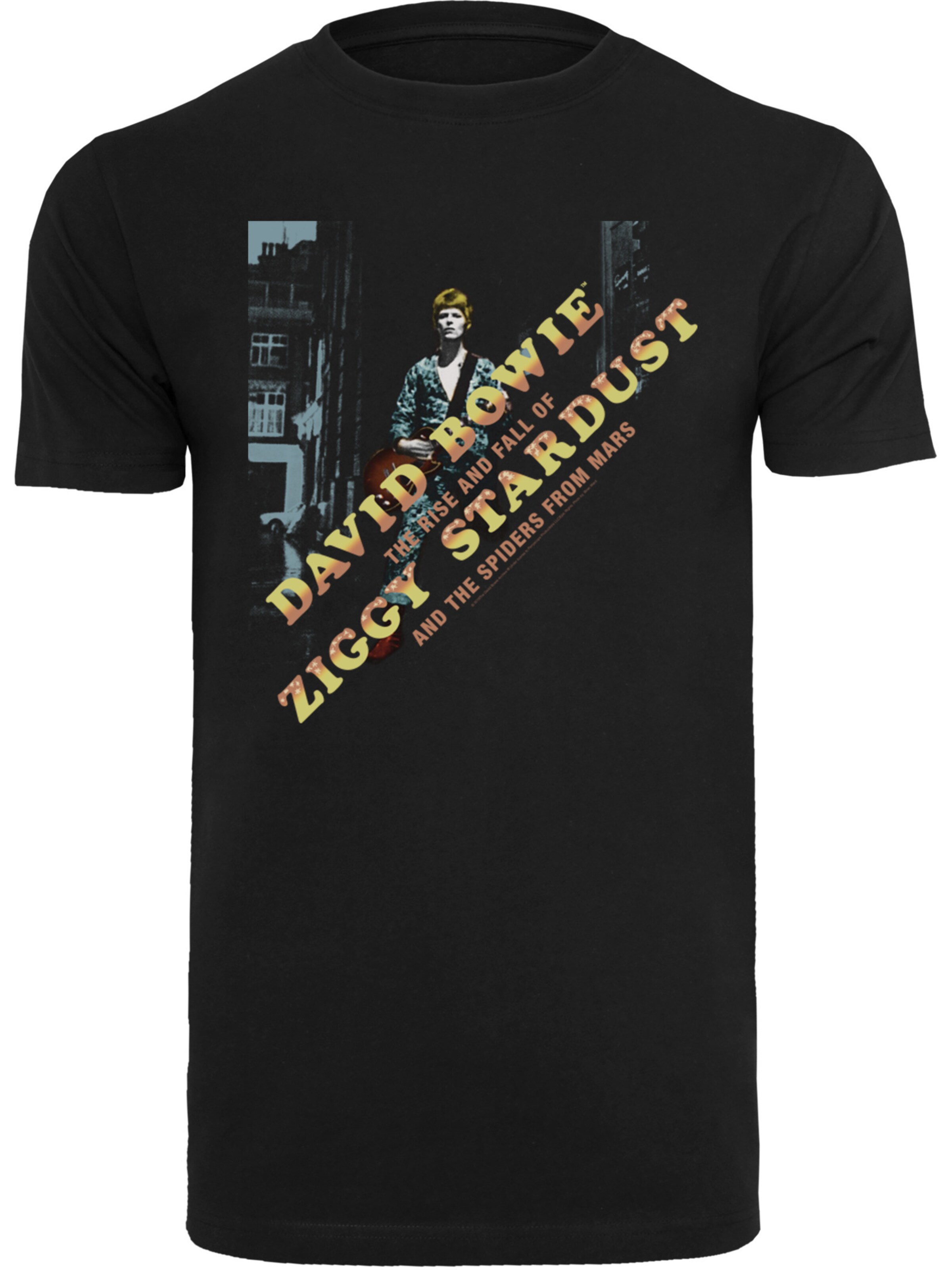 F4NT4STIC T-Shirt 'David Bowie' in Schwarz: Vorderseite