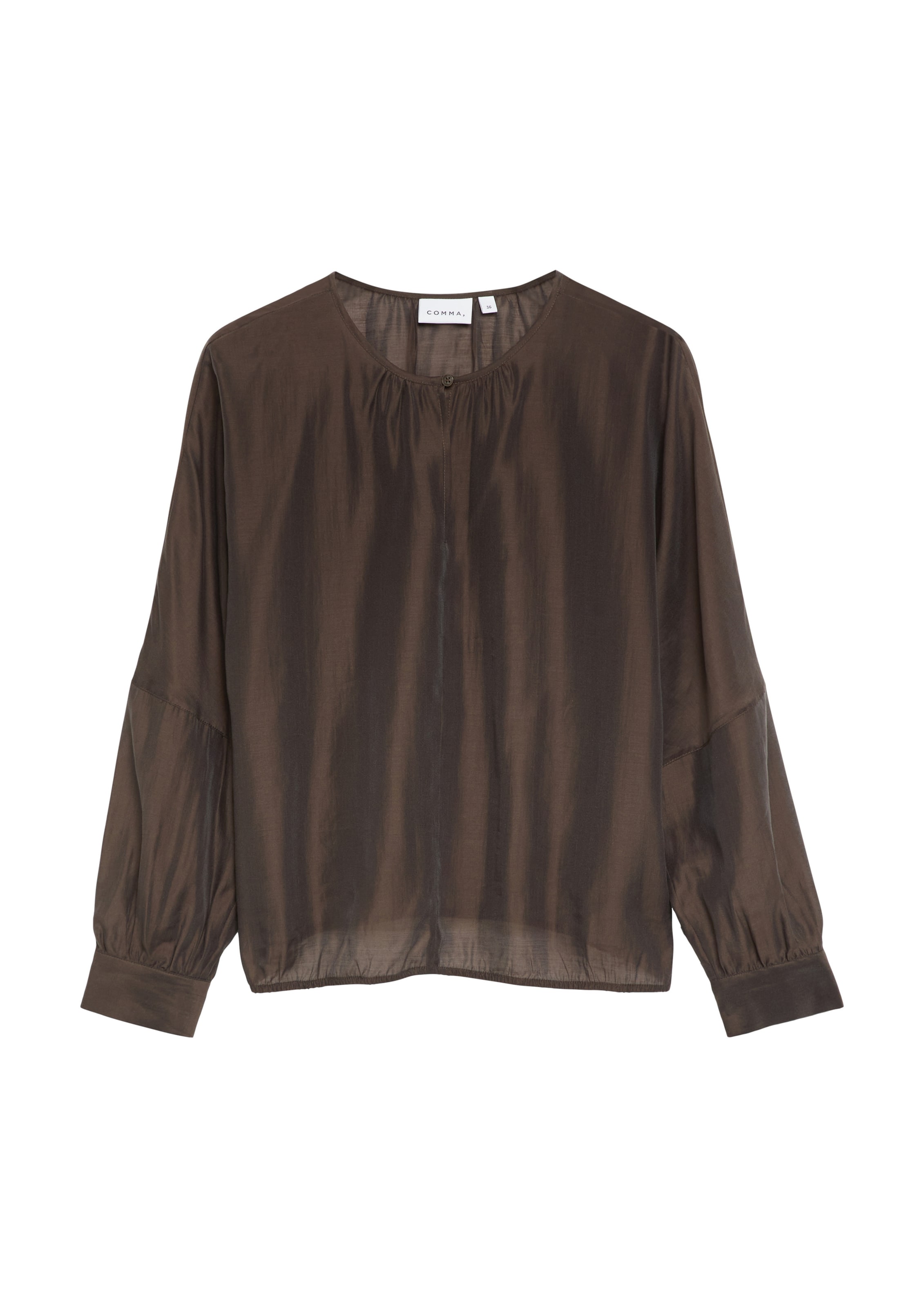 COMMA Bluse in Braun: Vorderseite