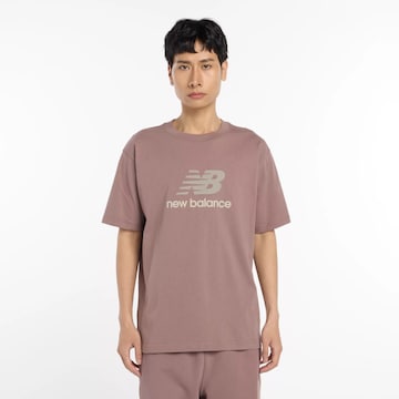 new balance Shirt 'Athletics' in Roze: voorkant