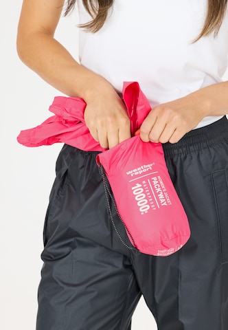 Weather Report Weatherproof jacket 'Pack'way' in Pink