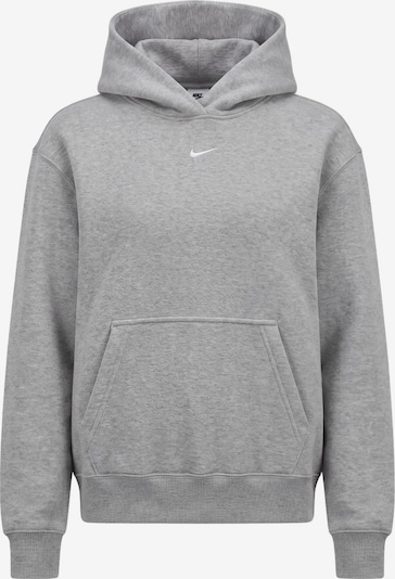 XS dydžio Megztinis be užsegimo 'Studio Fleece' iš Nike Sportswear, spalva – akmens / balta, Prekių apžvalga
