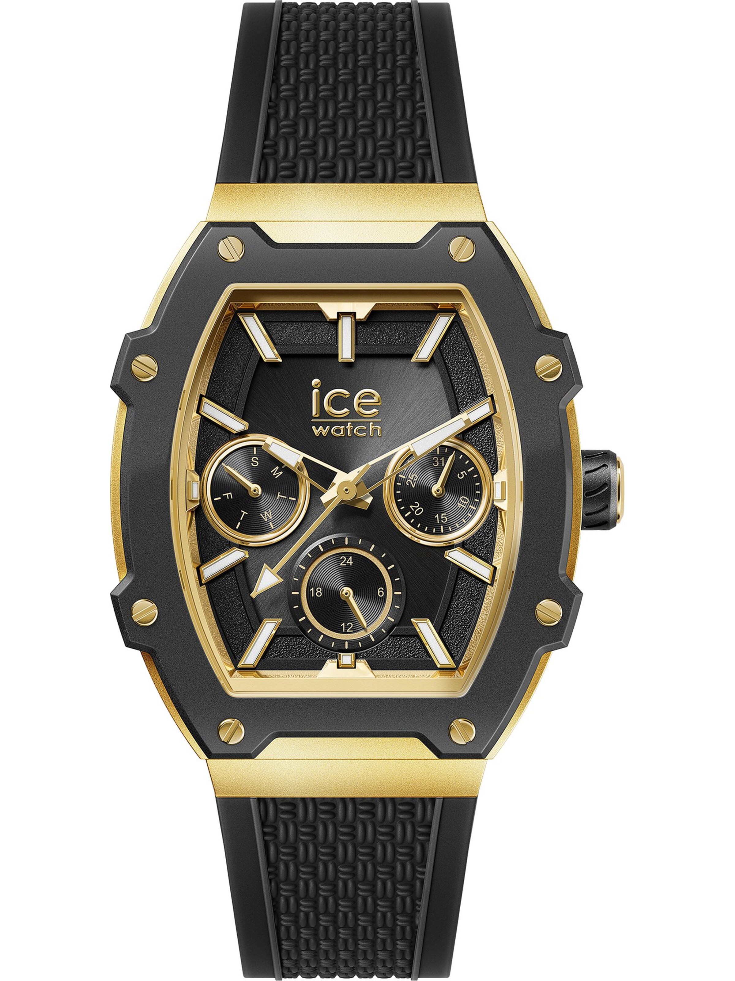 ICE WATCH Analoguhr in Schwarz: Vorderseite