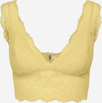 Reggiseno di PIECES in giallo: frontale