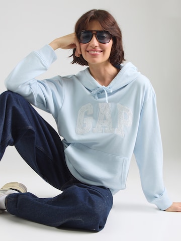 GAP Bluzka sportowa 'HERITAGE' w kolorze niebieski: przód