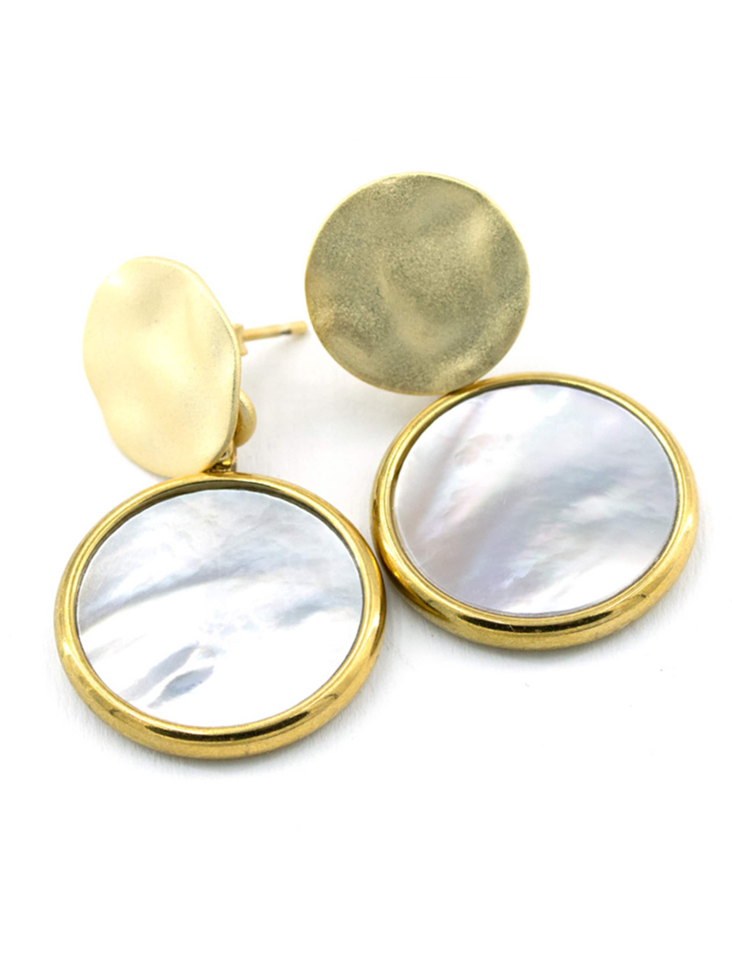 Sergio Engel Earrings in White