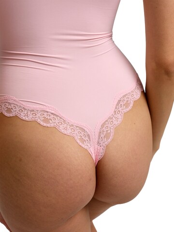 cfab Body 'Bodysuit String mit Lace' i rosa