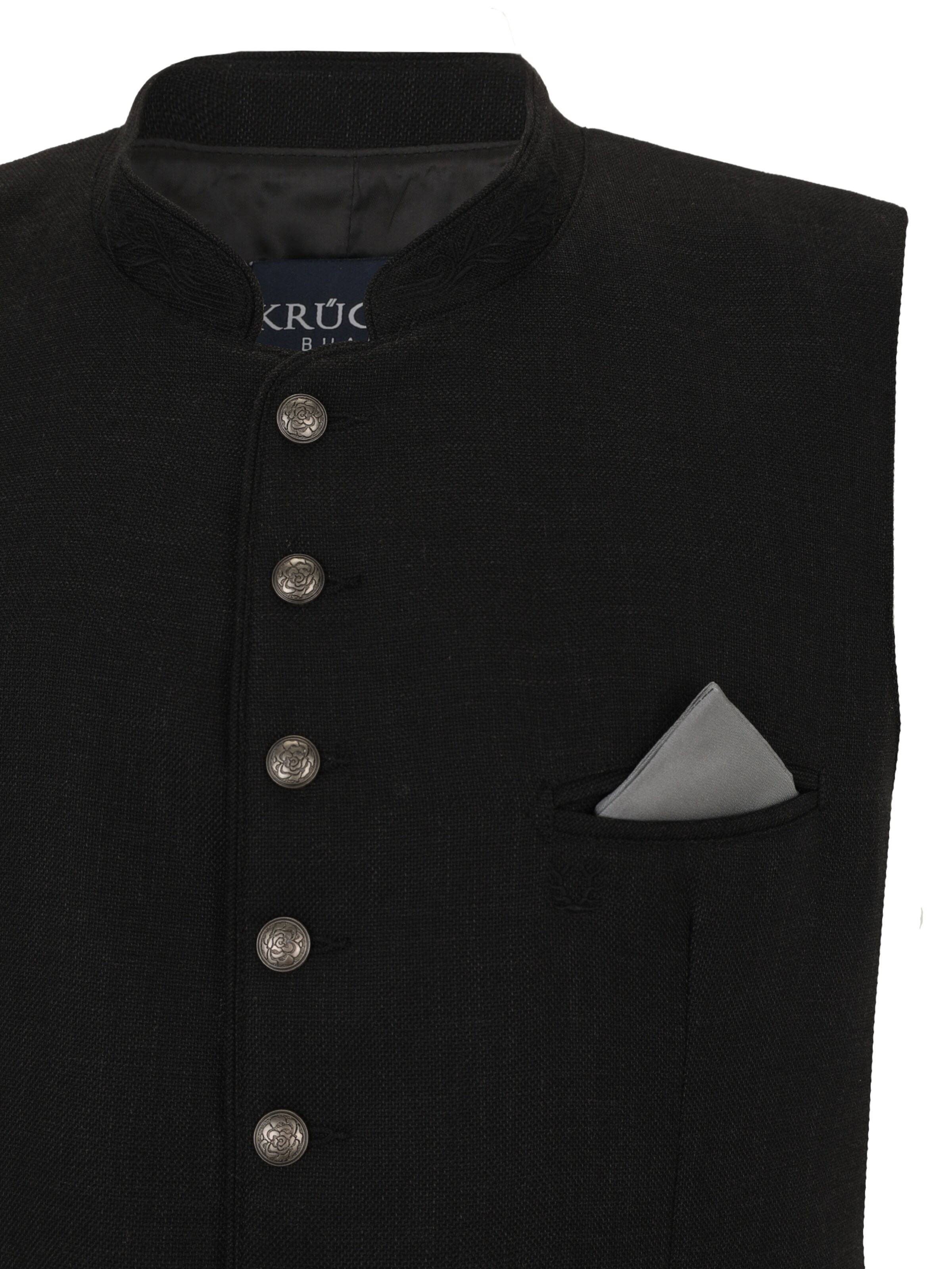 juoda Krüger Buam Tradicinė liemenė 'Alvian'