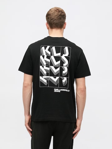 T-Shirt KARL LAGERFELD JEANS en noir : devant