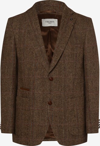 CARL GROSS Suit Jacket 'Terry' in Brown: front