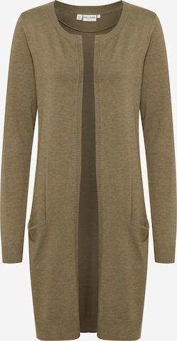 PULZ Jeans Gebreid vest 'Sara' in Grijs: voorkant