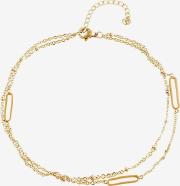 Akzent Fußschmuck 'Lotte, langlebig' in Gold: Vorderseite