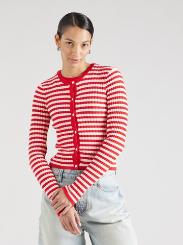 TOMMY HILFIGER Gebreid vest in Rood: voorkant