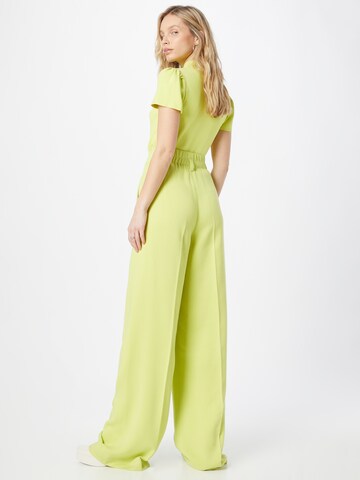 Riani Wide leg Pleat-Front Pants in Yellow