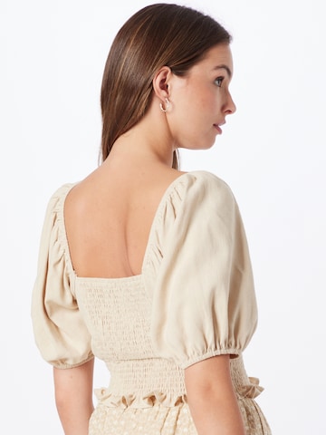 Nasty Gal Bluse i beige