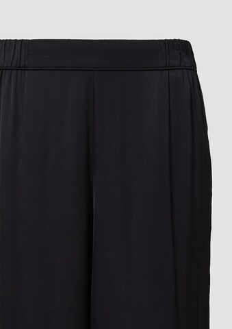 s.Oliver BLACK LABEL Wide leg Broek in Zwart