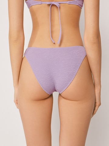 CALZEDONIA Bikini Bottoms 'Crinkle Waves' in Purple