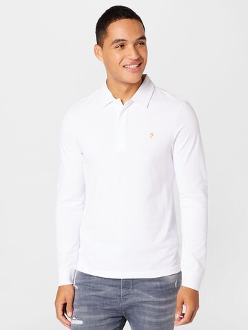 FARAH - Camisa 'HASLAM' em branco: frente