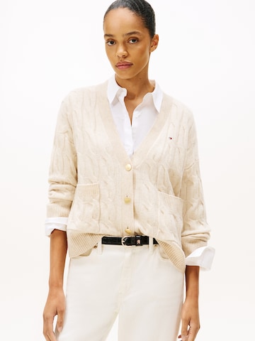 TOMMY HILFIGER Cardigan i beige: forside