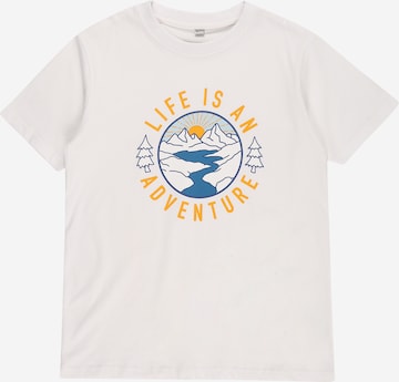 Mister Tee Тениска 'Life Is An Adventure' в бяло: отпред