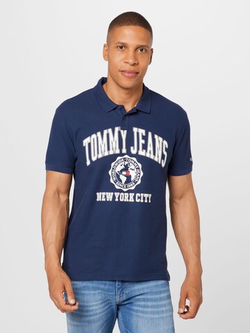 Tommy Jeans - Camiseta 'Collegiate' en azul: frente