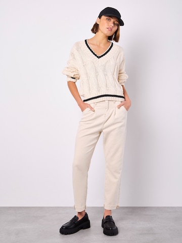 Pull-over ' ' Apricot en gris : devant