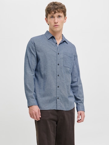 Regular fit Camicia 'JJECLASSIC' di JACK & JONES in blu: frontale
