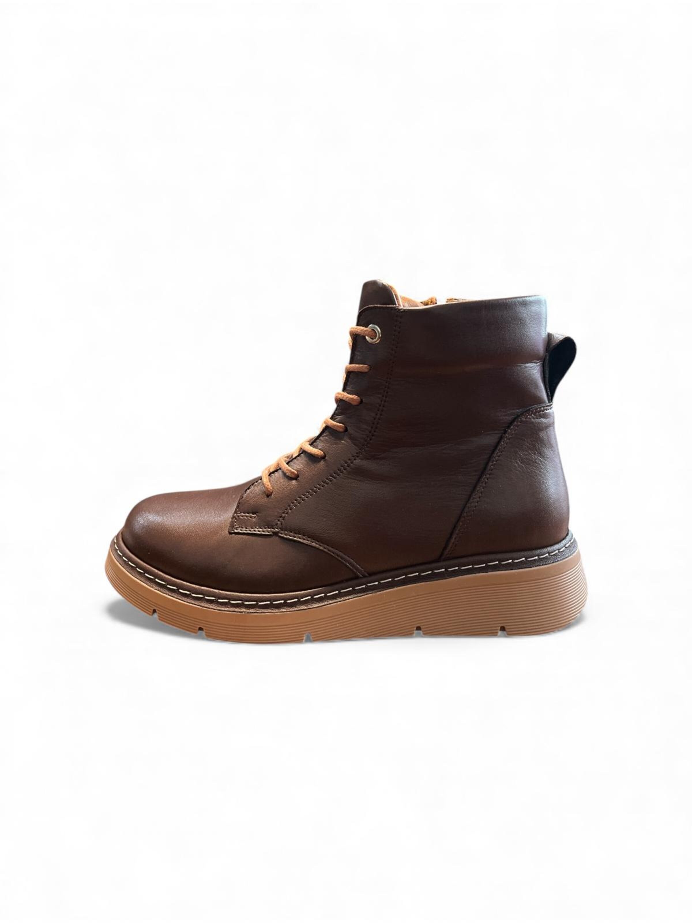 Begoria Booties in Brown: front