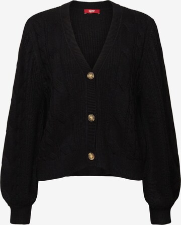 Cardigan ESPRIT en noir : devant