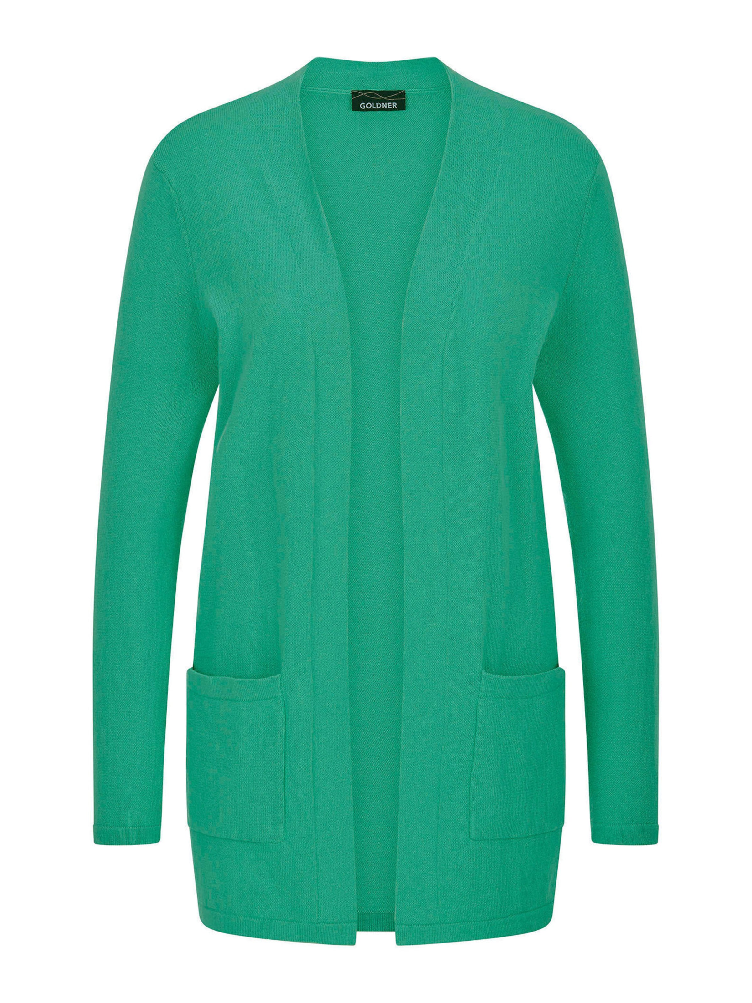Goldner Cardigan en vert, Vue avec produit