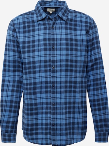 QS - Ajuste regular Camisa en azul: frente