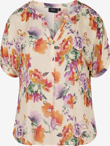 Zizzi Blouse 'VWISMA' in White: front