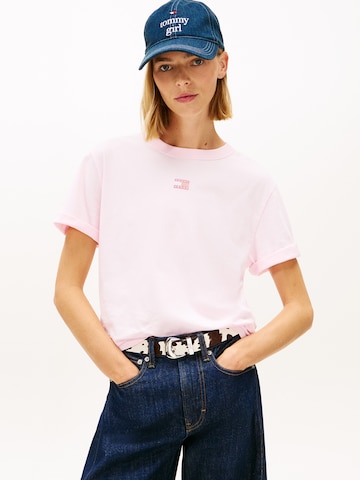 Tommy Jeans Tričko – pink: přední strana