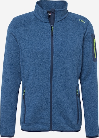 CMP Athletic Fleece Jacket in Blue: front